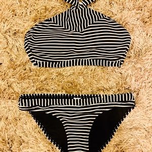 2Pc Halter w/ring detail and bikini bottom